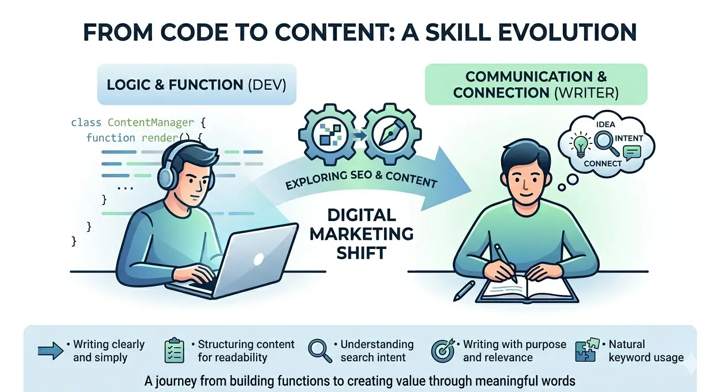 Best freelance digital marketer in Dubai blog From Code to Content My Blog Writing Journey